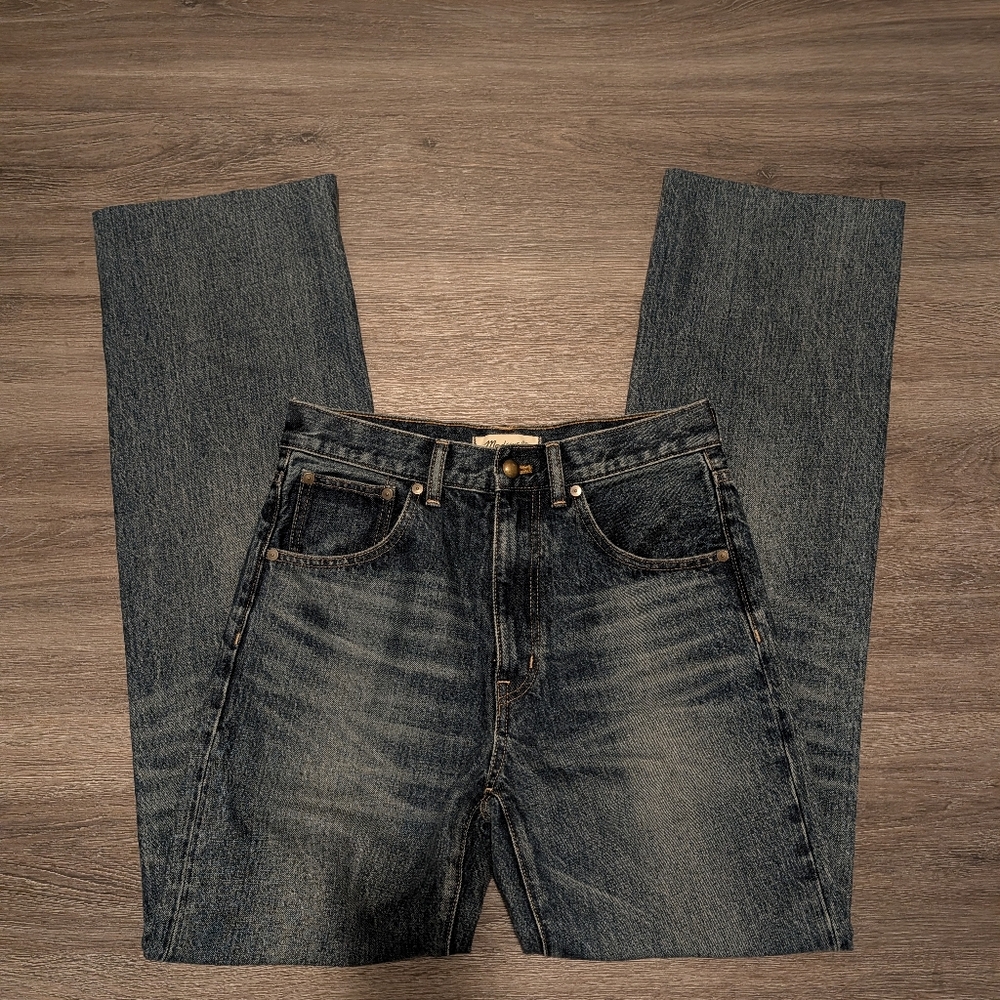 Madewell Relaxed Fit Dark Blue Jeans